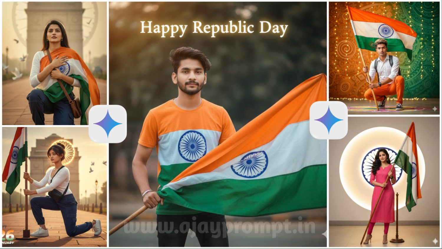 Republic Day AI Gemini Photo Editing Prompts for Boys and Girls Viral Perfect Pose on Instagram 2026