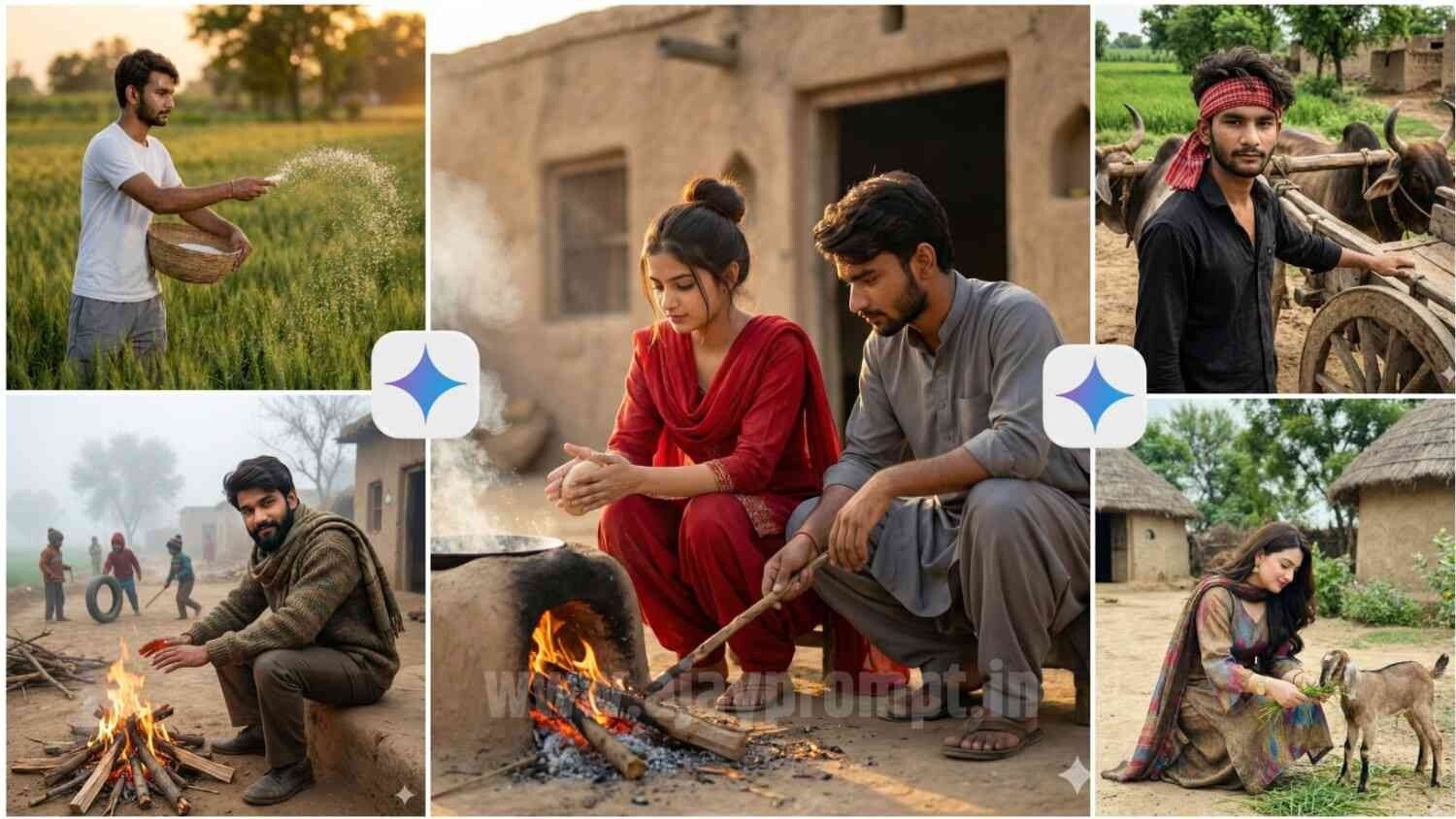 Gemini Prompts Special Looking village style