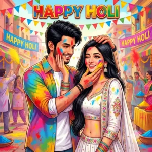 Holi Festival AI Portrait Prompts