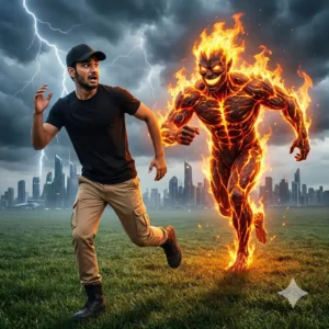 Black shadow monster